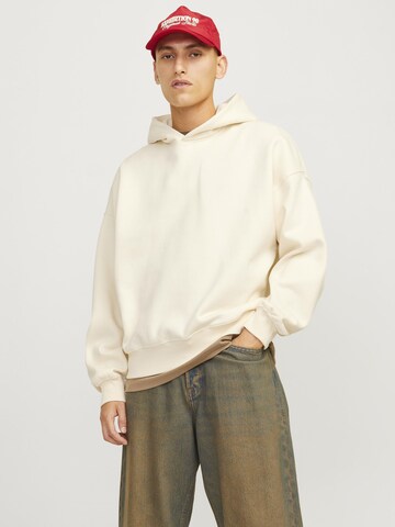 Sweat-shirt JACK & JONES en blanc : devant