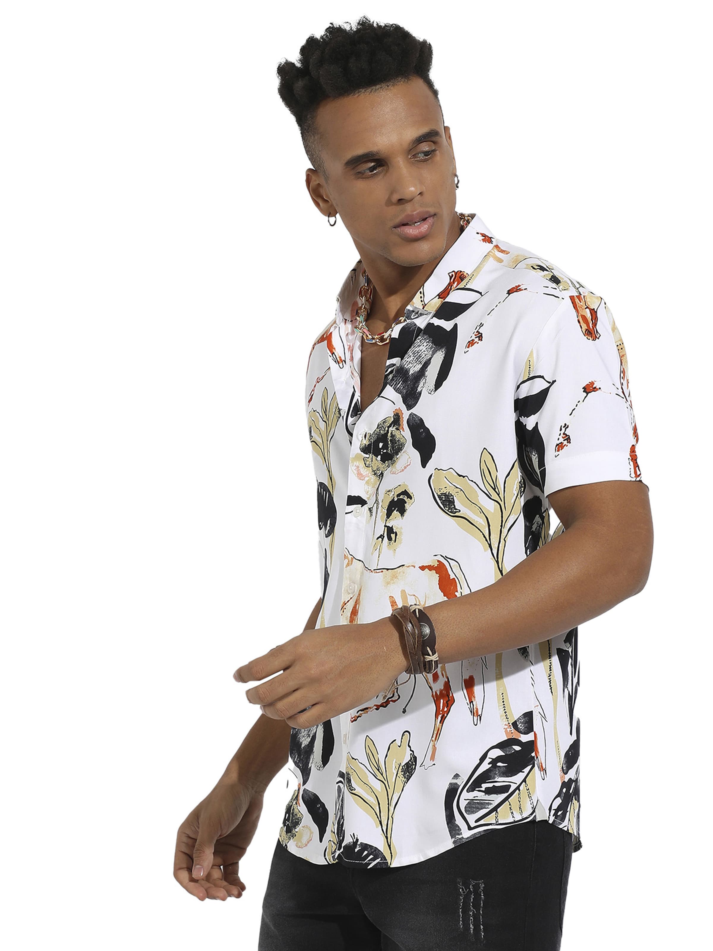 Campus Sutra - Ajuste regular Camisa ' Elias ' en Mezcla de colores