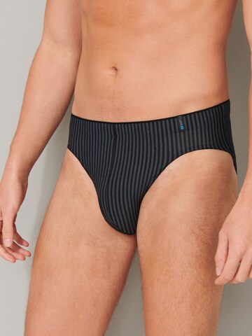 SCHIESSER - Braga 'Long Life Soft' en negro: frente