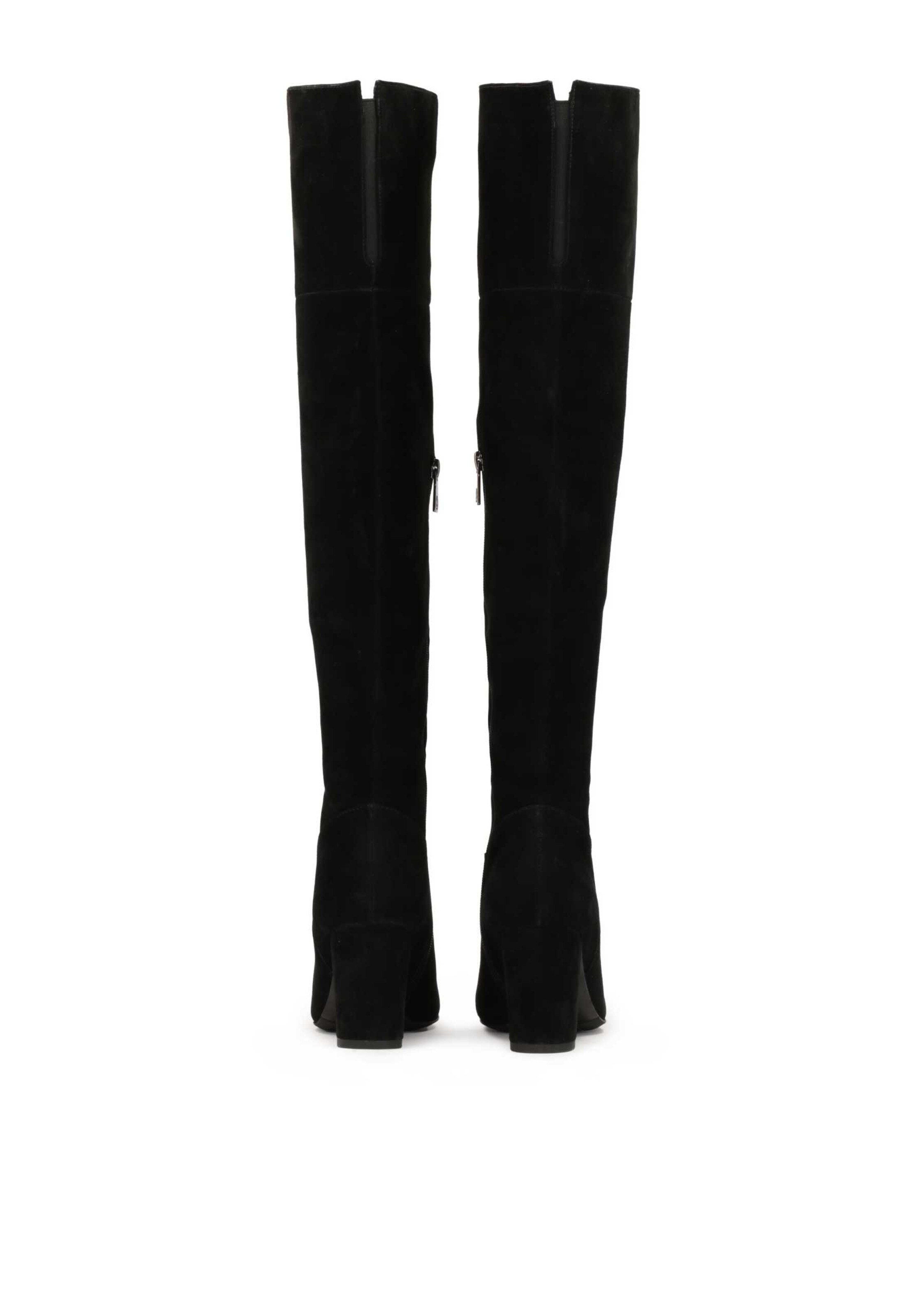 Cizme peste genunchi de la Kazar pe negru