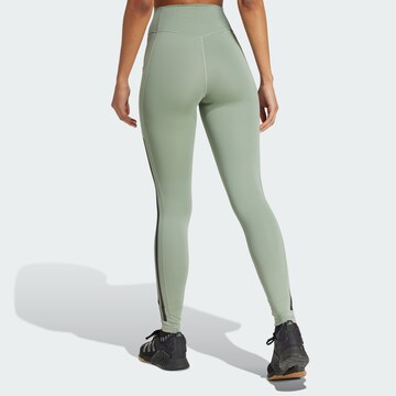 ADIDAS PERFORMANCE Skinny Παντελόνι φόρμας 'Optime' σε πράσινο