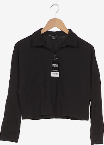 Monki Sweatshirt & Zip-Up Hoodie in XS in Black: front