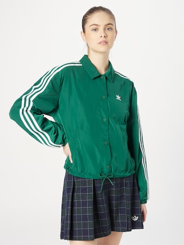 ADIDAS ORIGINALS Φθινοπωρινό και ανοιξιάτικο μπουφάν 'Adicolor ' σε πράσινο: μπροστά