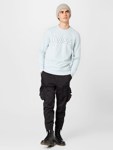 Sweat-shirt BOSS Orange en bleu