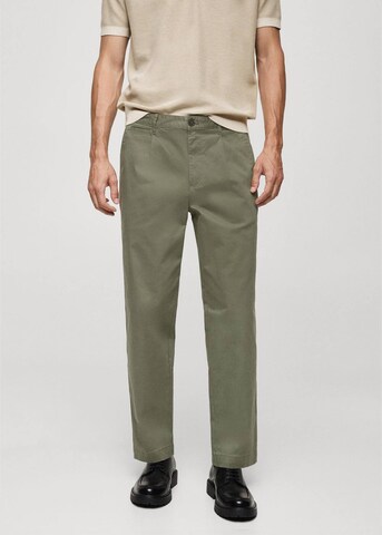 MANGO MAN Regular Pants 'Bostonp' in Green