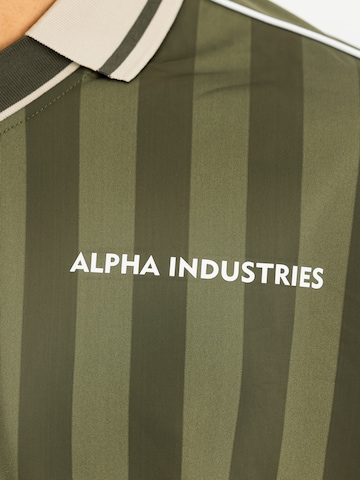 ALPHA INDUSTRIES Poloshirt in Grün: Vorderseite