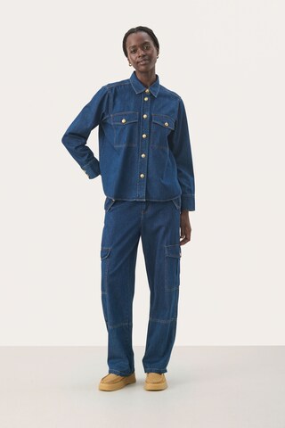 Part Two Loosefit Cargojeans 'Petruska' in Blauw