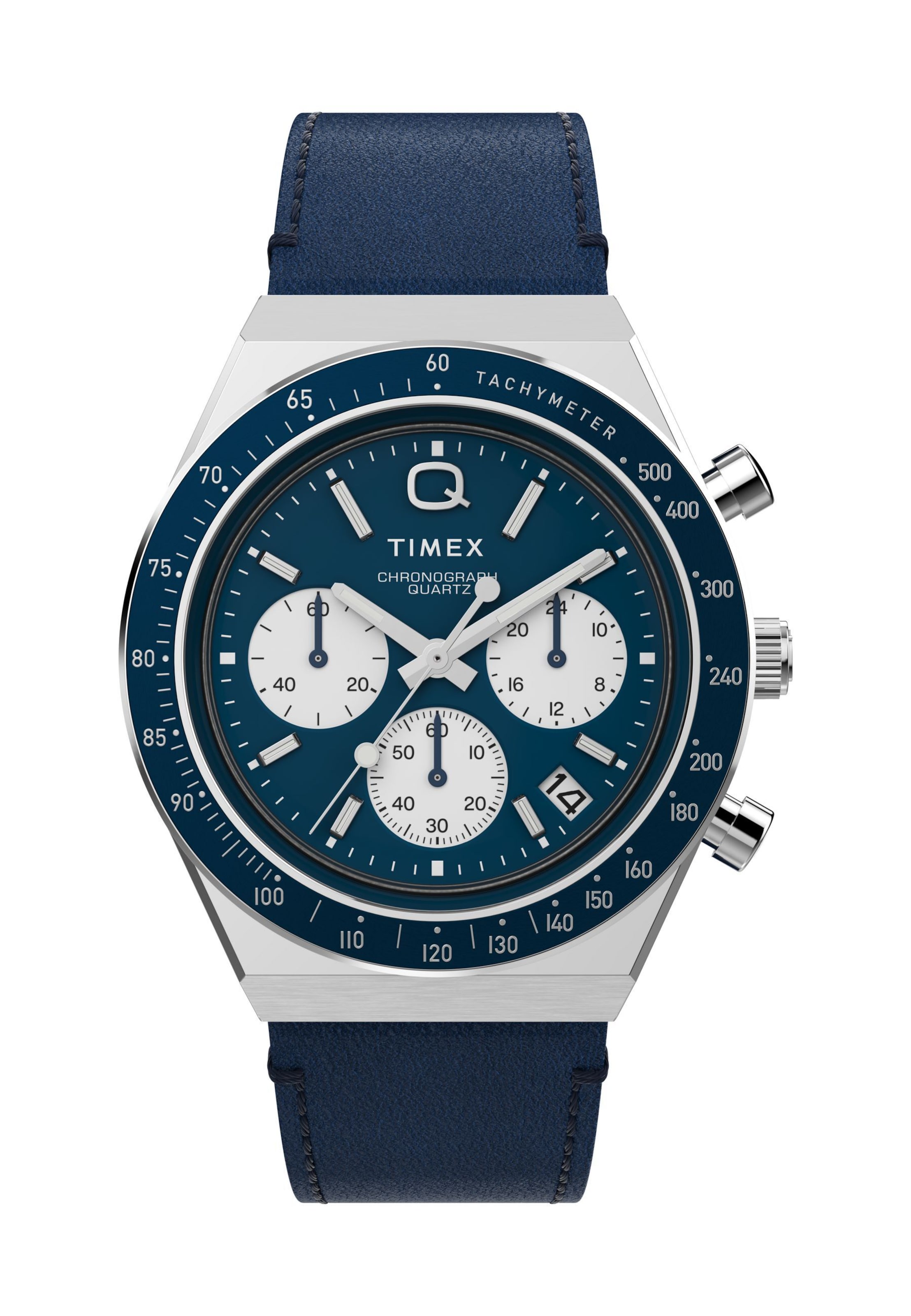 Montre à affichage analogique TIMEX en argent : devant