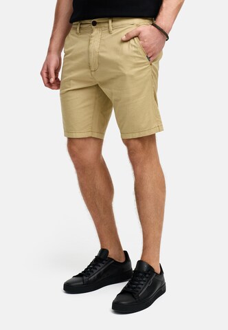 INDICODE JEANS Regular Shorts 'Hutchico' in Beige