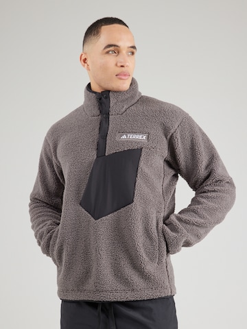 ADIDAS TERREX Sportpullover 'Xploric' in Grau: Vorderseite
