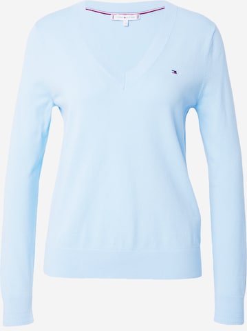 Pull-over TOMMY HILFIGER en bleu : devant