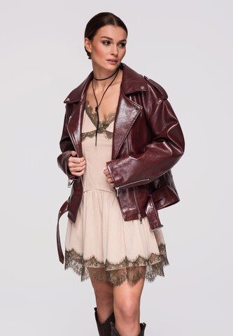 Veste mi-saison 'OW-JAFL-0111' Ombre en rouge