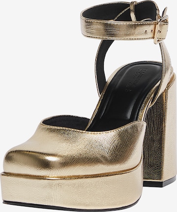 Pull&Bear Pumps in Gold: front