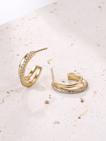Hey Happiness Ohrringe 'Duo Sparkle' in Gold