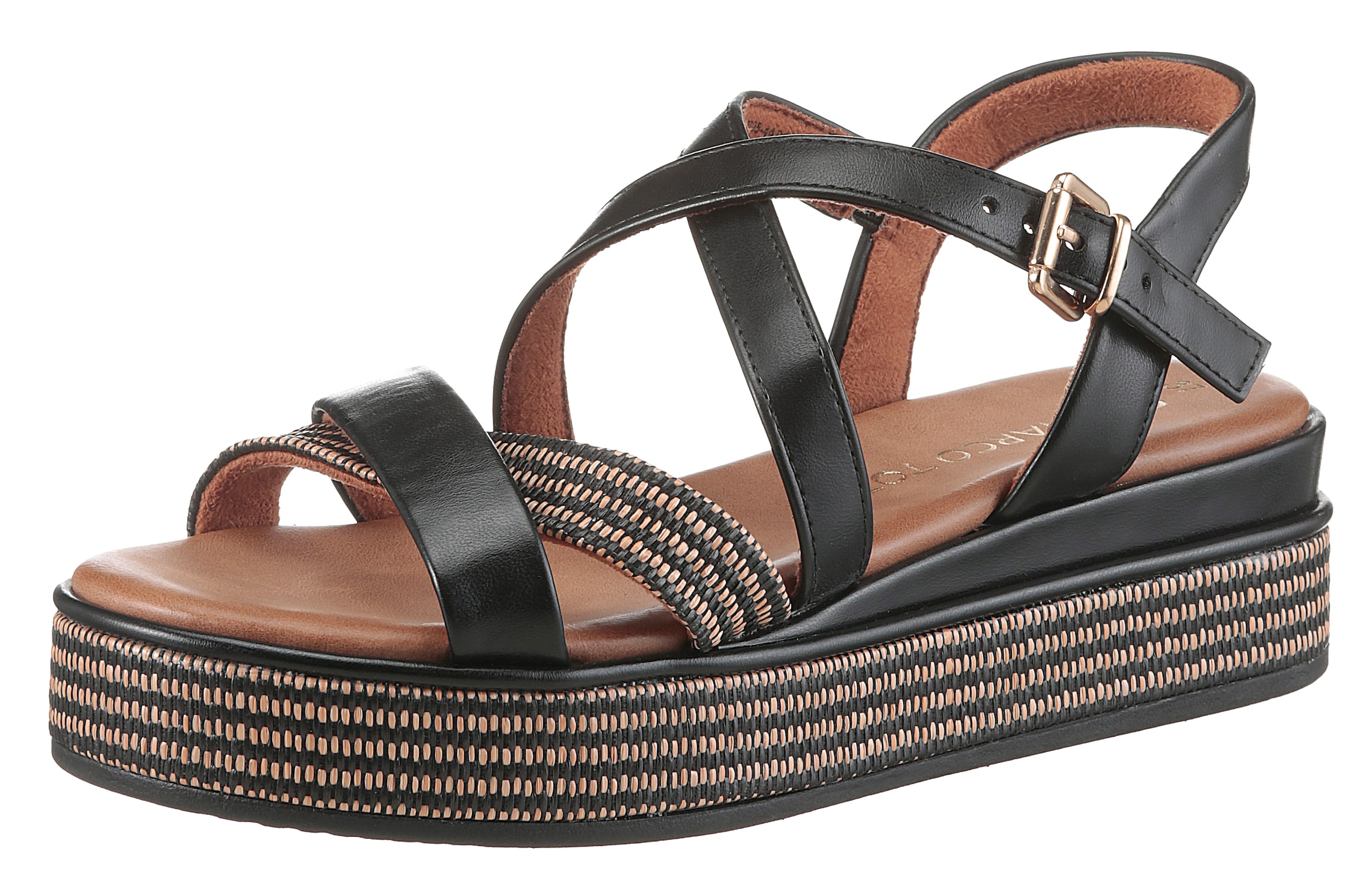 MARCO TOZZI Sandals in Black: front