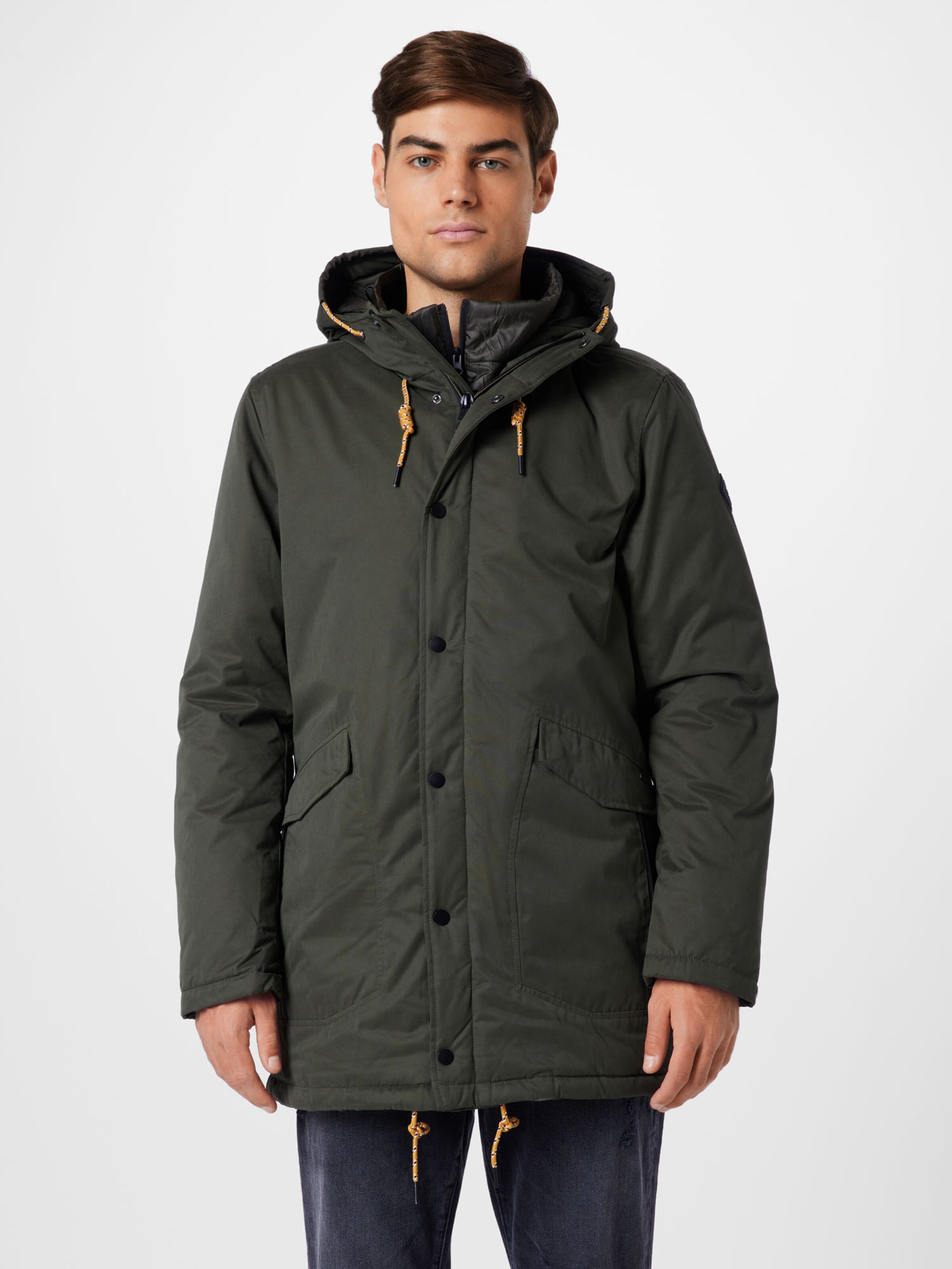 Männer Jacken No Excess Parka in Dunkelgrün - FR51963 Männer Jacken No Excess Parka in Dunkelgrün - FR51963