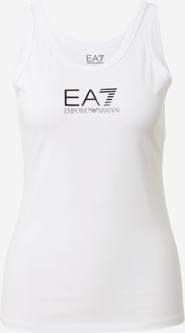 EA7 Emporio Armani Top 'CANOTTA' in Wit: voorkant