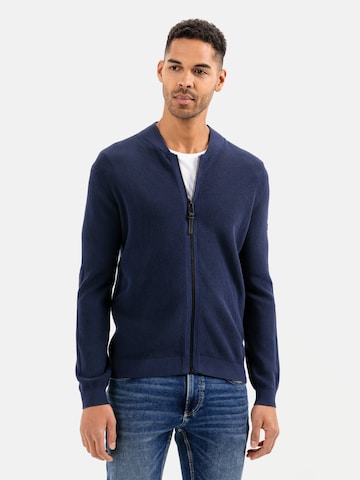 CAMEL ACTIVE Knit cardigan in Blue: front