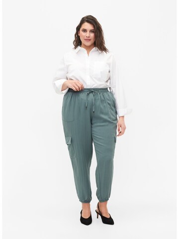 Zizzi Tapered Hose 'Macy' in Grün