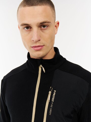 PROTEST Fleecejacke 'PRTPallas' in Schwarz