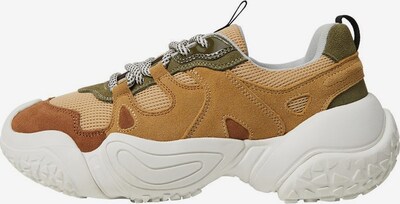 VIOLETA by Mango Sneakers laag in de kleur Bruin / Cognac / Donkergroen, Productweergave