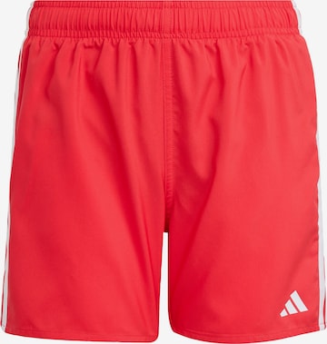 ADIDAS SPORTSWEAR - Moda de baño deportiva '3-Stripes Swim Shorts' en rojo: frente