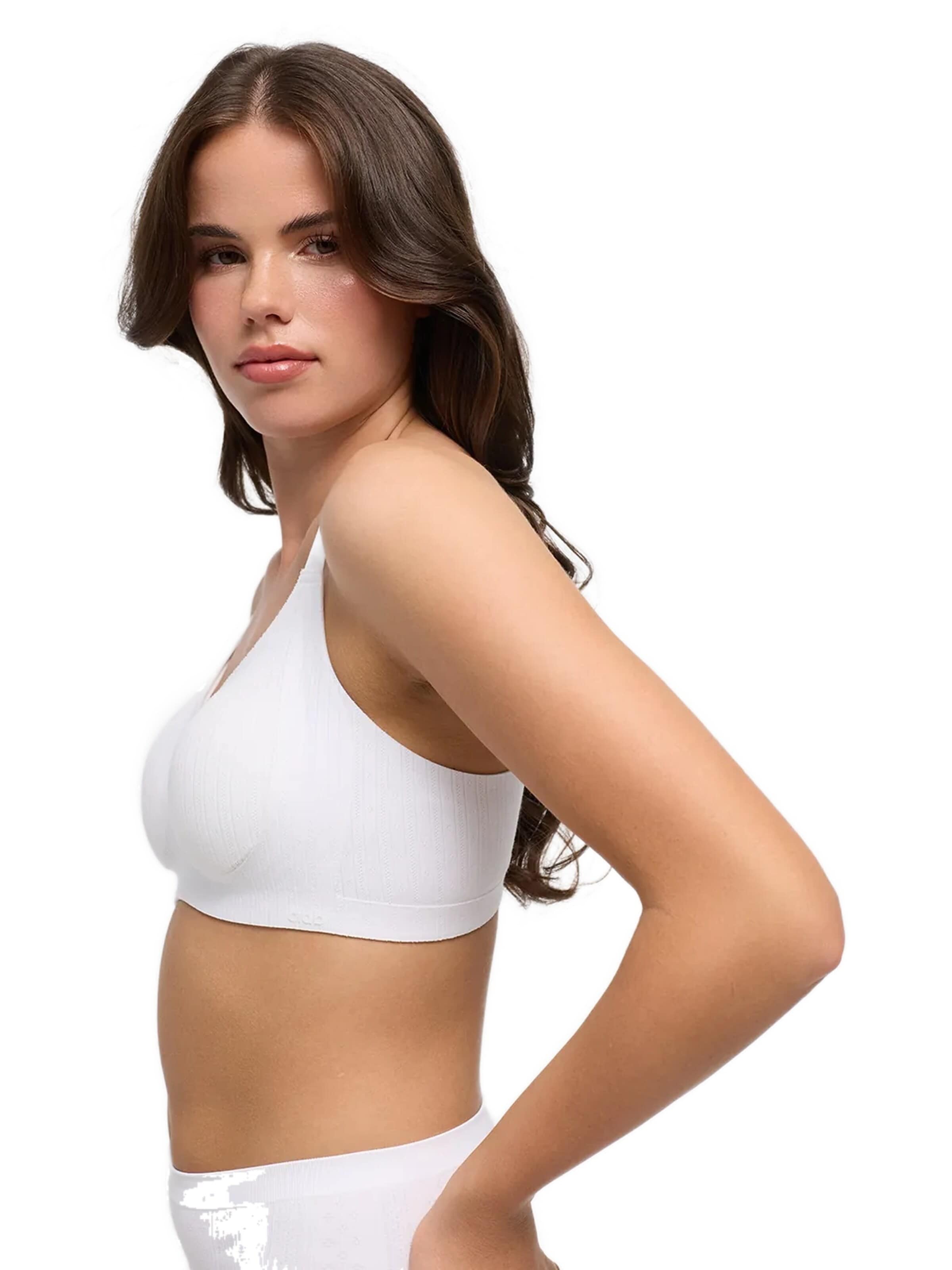 cfab Push-up BH 'Jaquard Seamless Compact Push-Up BH' in Wit