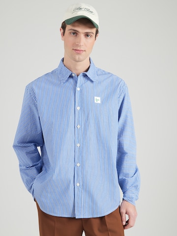 AMERICAN VINTAGE Comfort fit Ing 'ZATYBAY' - kék: elől