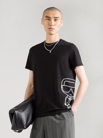 Karl Lagerfeld Shirt in Black: front