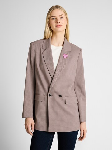 TOM TAILOR DENIM Blazer in Brown: front