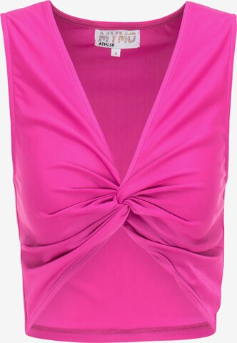 myMo ATHLSR Sports Top in Pink: front