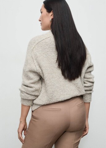 MANGO Wide Leg Hose 'Natalie' in Braun