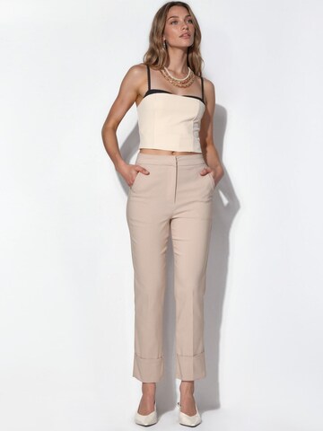 Regular Pantalon à plis Hiccup en beige : devant