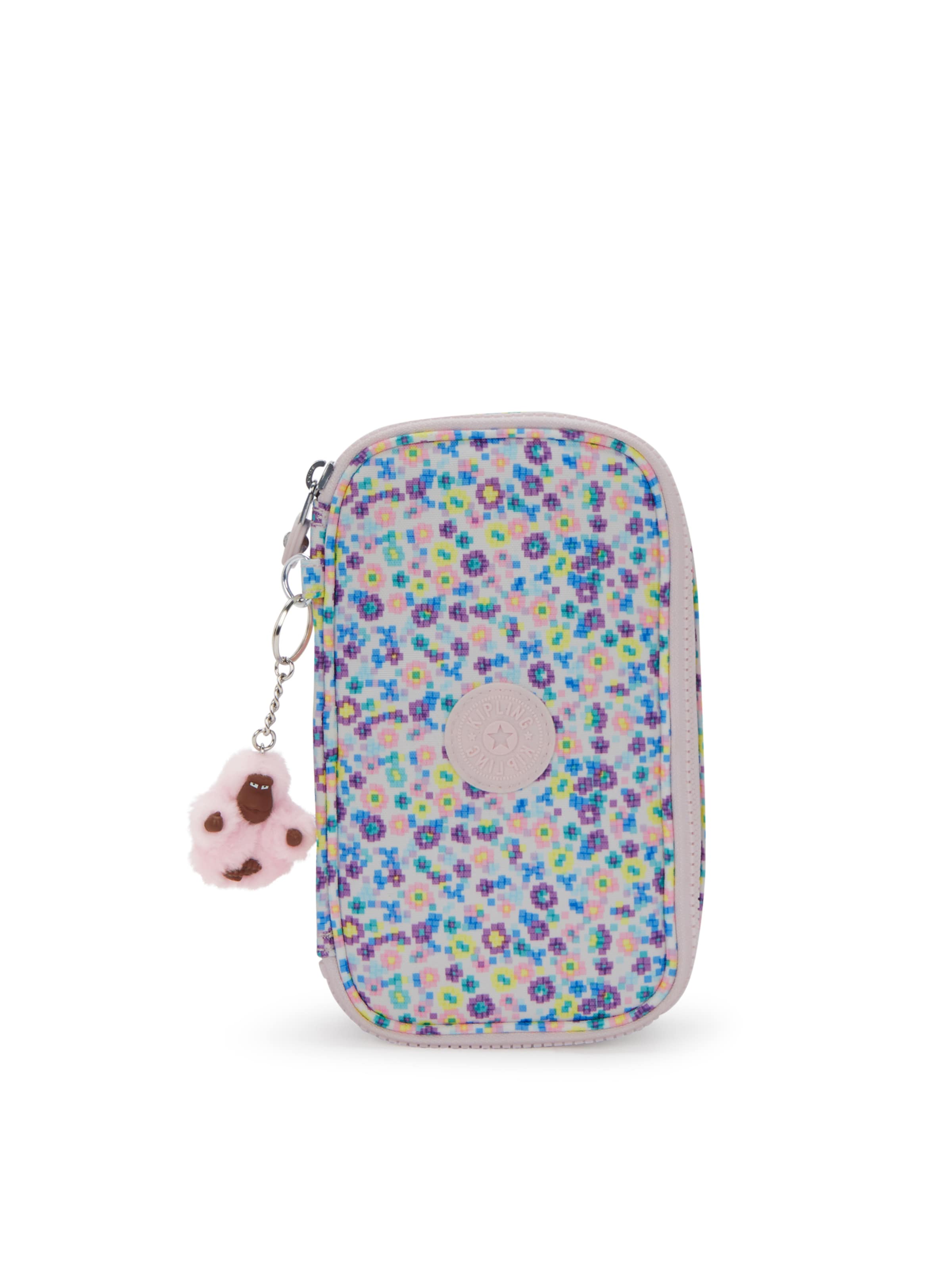 KIPLING Несесер '50 PENS' в розово: отпред