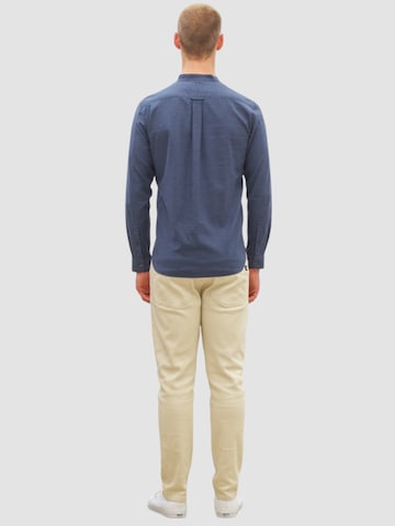 NOWADAYS Slim fit Overhemd 'Oxford Melange' in Blauw