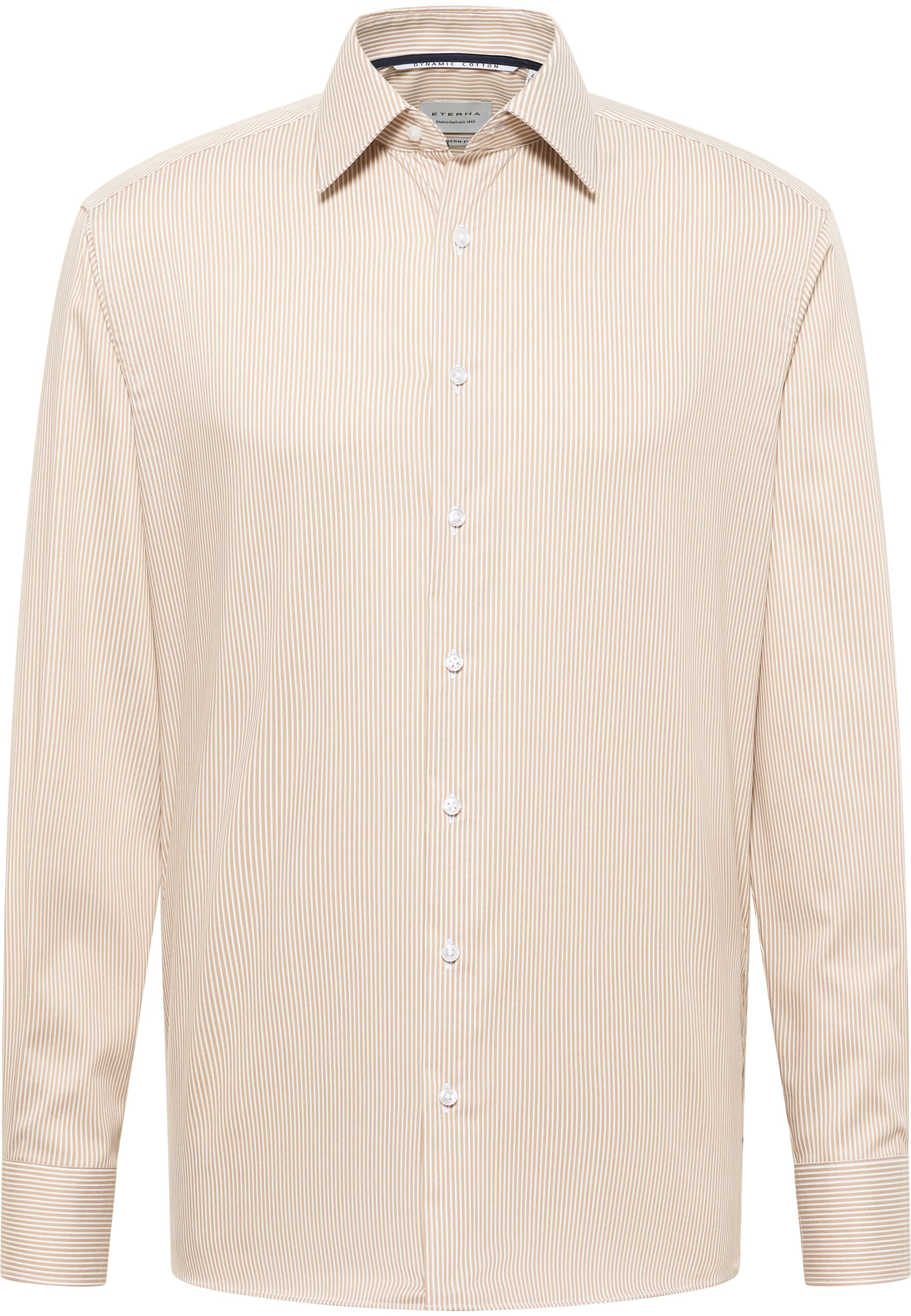 ETERNA Regular fit Business shirt in Beige: front