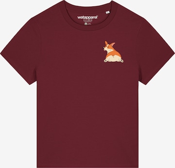 Watapparel Shirt ' Corgi ' in Red: front