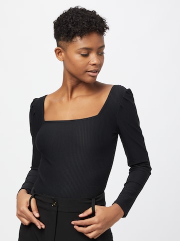 Urban Classics Shirt bodysuit in Black: front