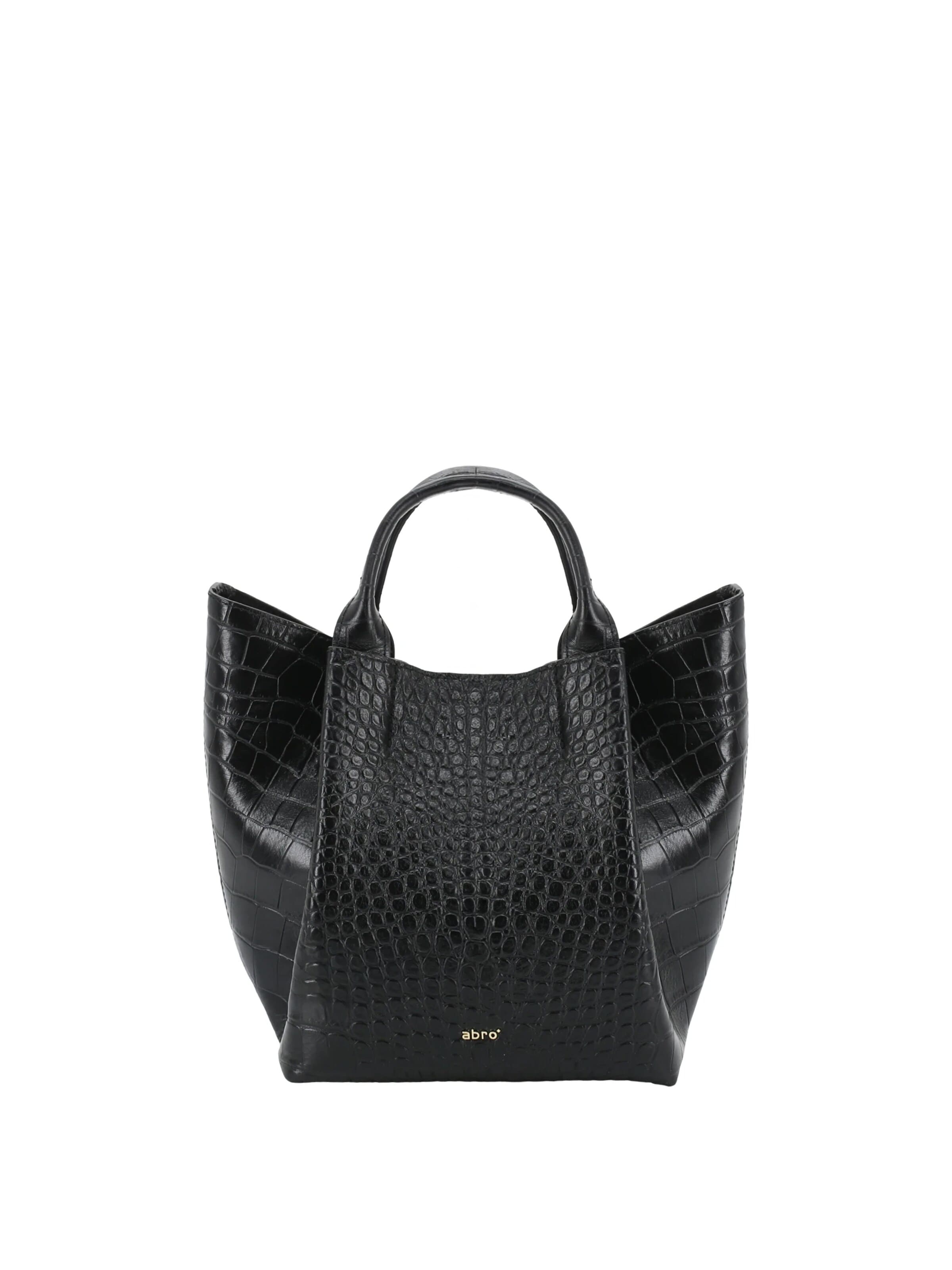ABRO Shopper 'ESSENITAL' in Black: front