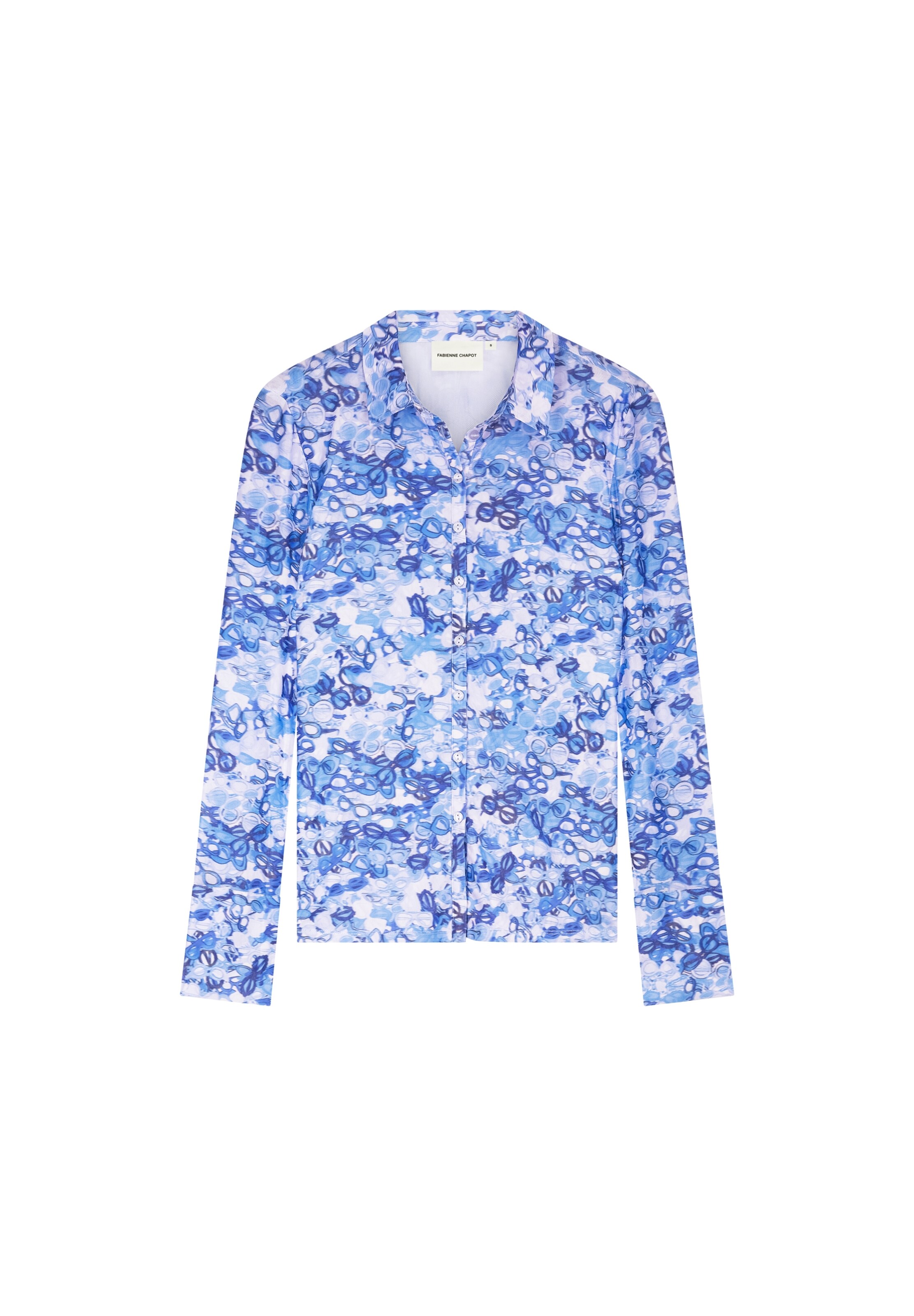Fabienne Chapot Blouse 'Kevis' in Blauw: voorkant