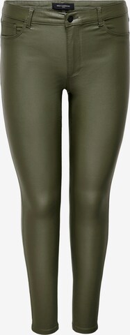 ONLY Carmakoma Skinny Pants 'Punk' in Green: front