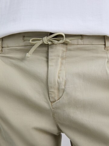 Scalpers Обычный Брюки со складками в Бежевый