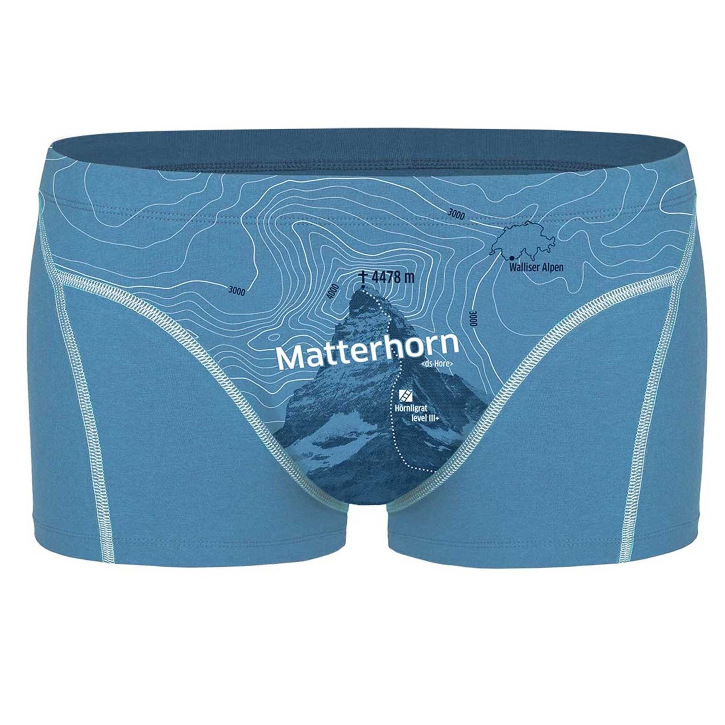 Ein schöner Fleck Erde Trunks in Blau: Vorderseite