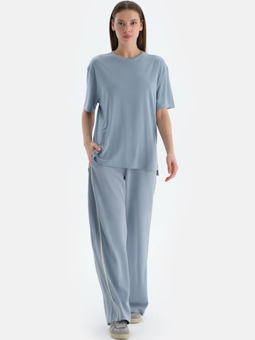 Dagi Oversized bluse i blå