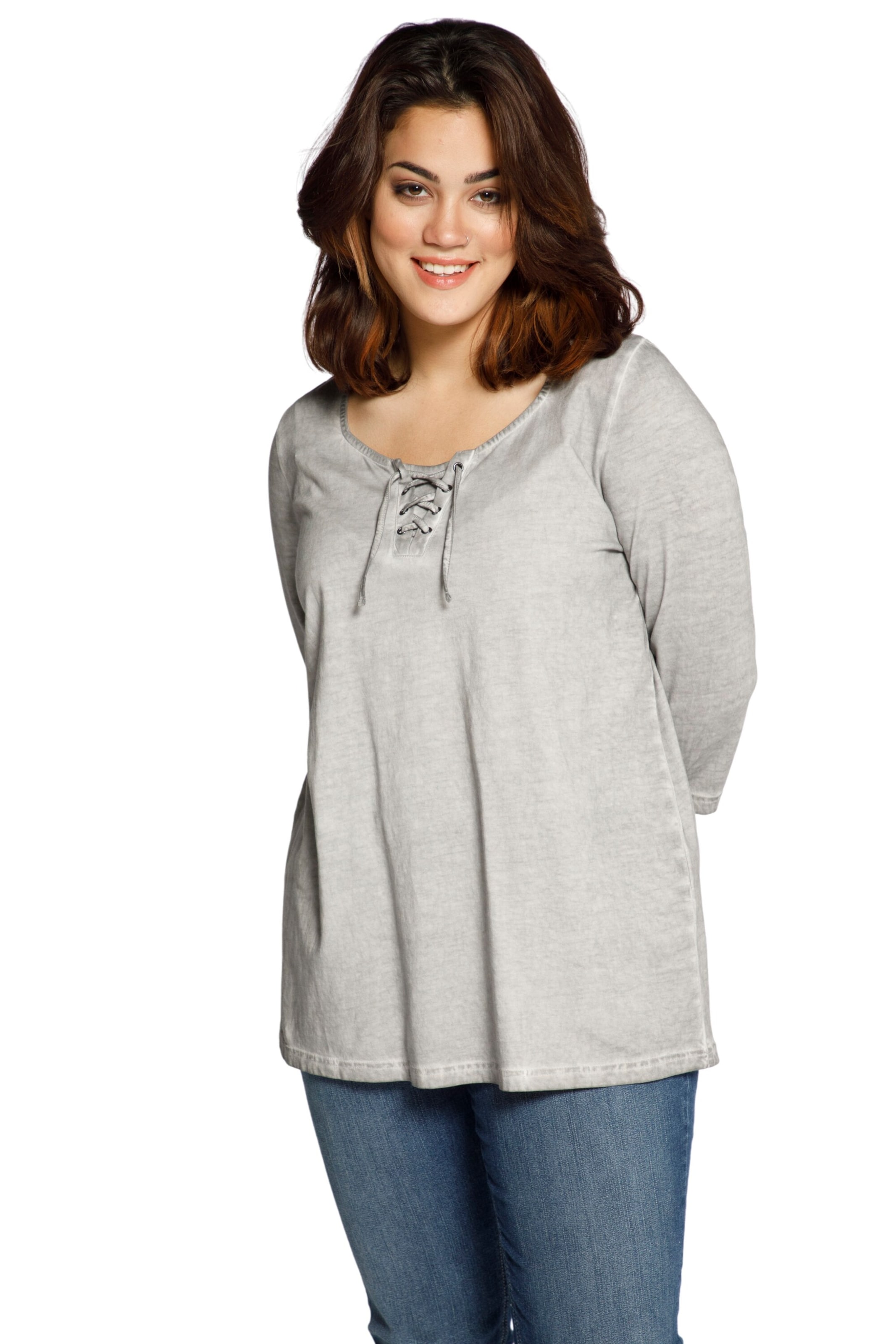 Frauen Shirts & Tops Ulla Popken Shirt in Grau - KU46612 Frauen Shirts & Tops Ulla Popken Shirt in Grau - KU46612