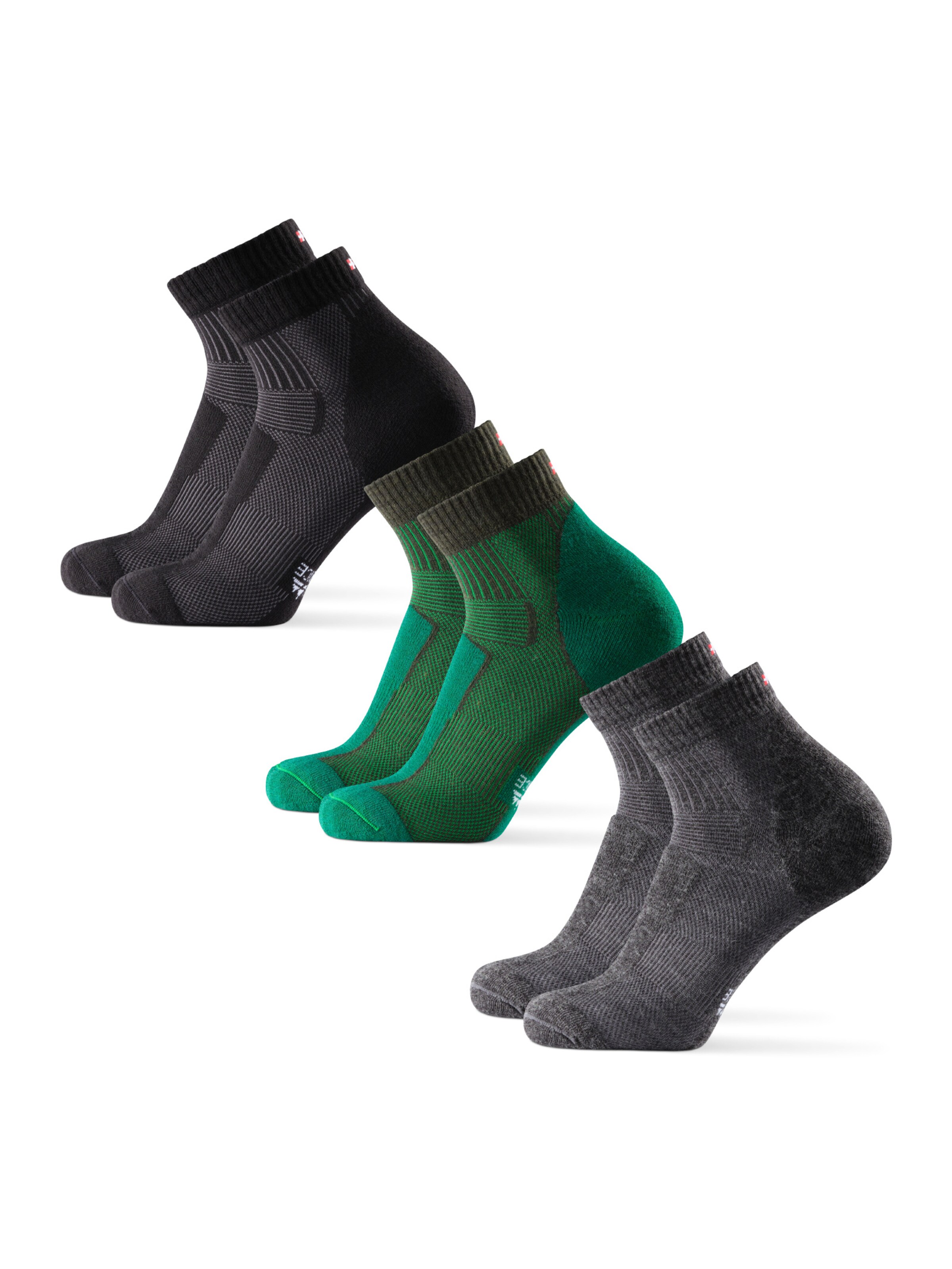DANISH ENDURANCE Sokker 'Light Hiking Low-Cut' i grå