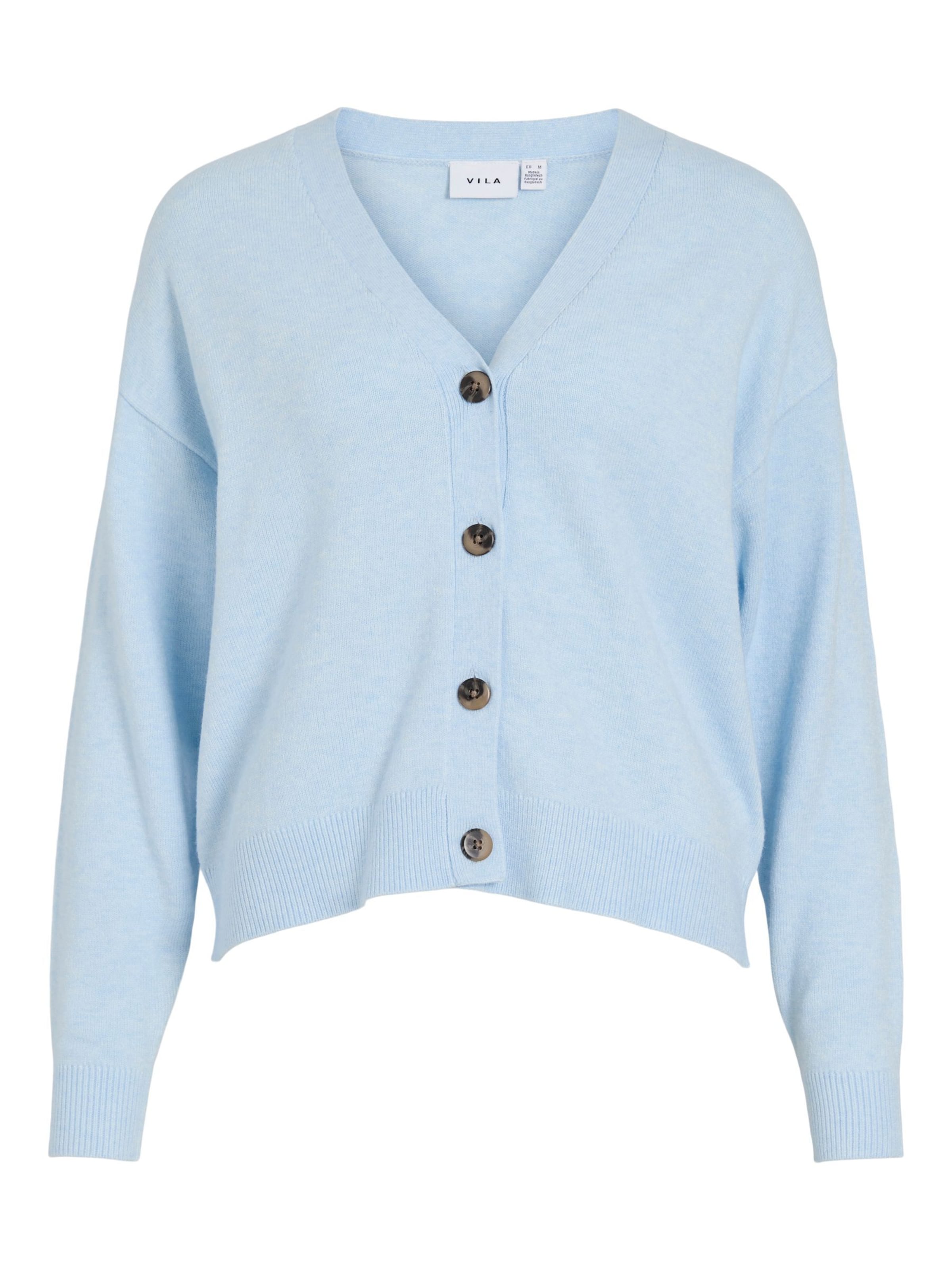 VILA Strickjacke 'VIRIL' in Blau: Vorderseite