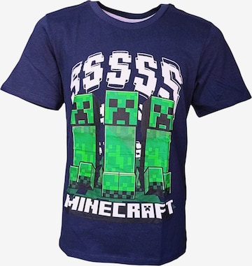 Minecraft Shirt 'Creeper' in Blue: front