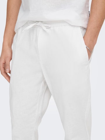 Only & Sons Regular Pants 'Linus' in White