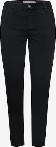 STREET ONE Slim fit Pants in Black: front